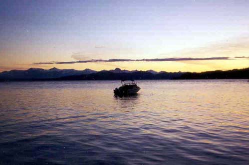 Photo: 1990 Boston Whaler 22-Revenge at anchor in Alaska