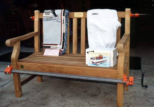 Photo: Fine Teak Bench and Gifts
