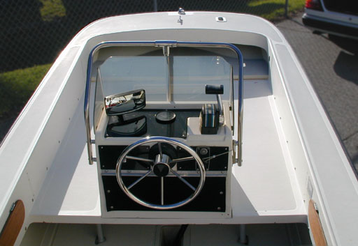 [Photo: Modified Bass Boat console]