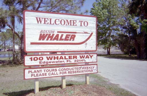 [Photo: Welcome to Whaler Factory]