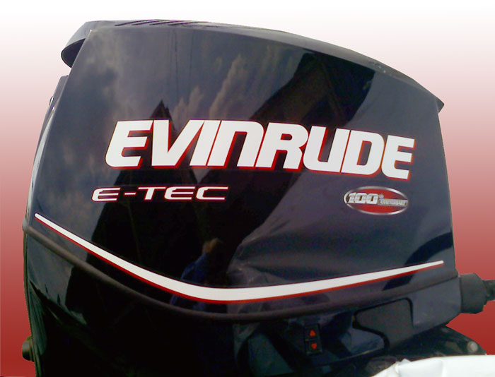 Photo: E-TEC engine cowling graphics for 2009, the centential year.