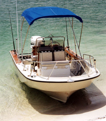 Photo: Whaler Outrage 18 on beach