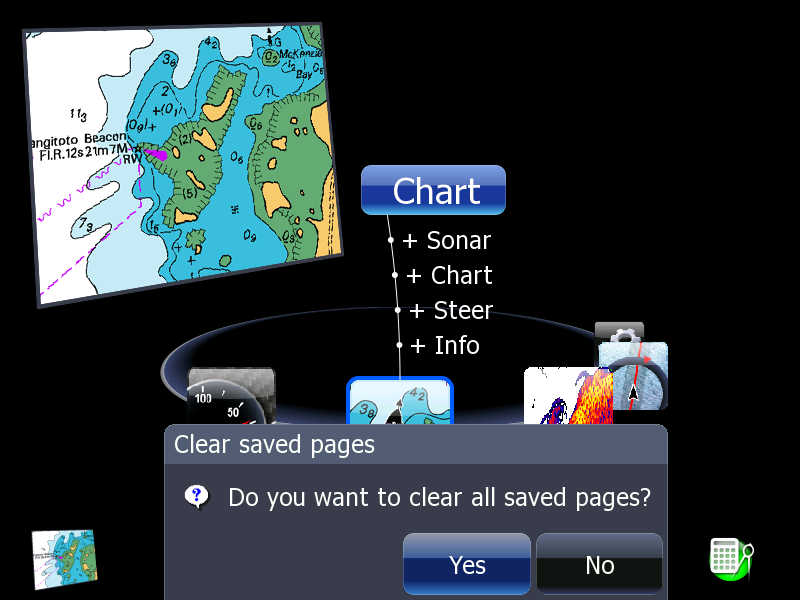 HDS Menu Clear saved pages
