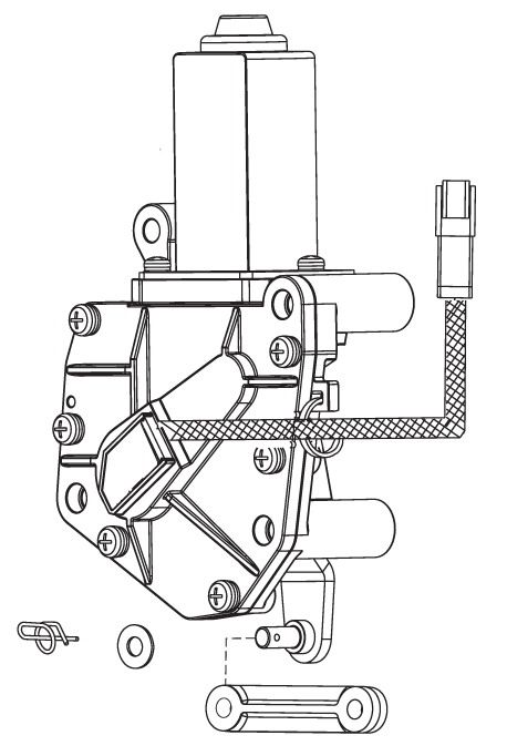 Graphic: Sketch of ICON shift actuator assembly