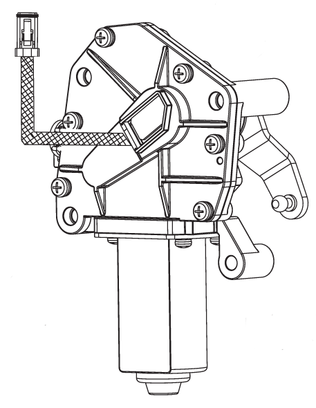 Graphic: Sketch of ICON throttle actuator assembly
