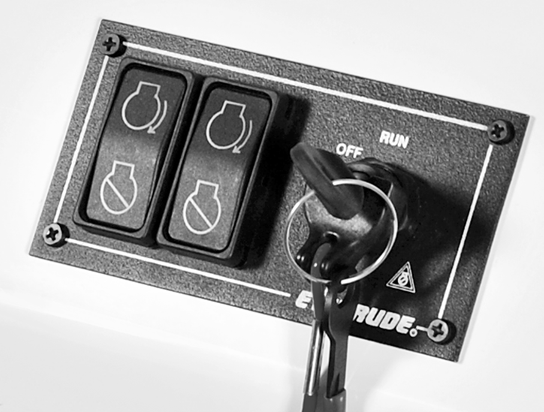 Photo: ICON dual engine master key switch panel