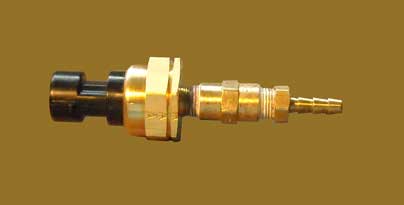 Photo: Assembled water pressure sensor and fittings