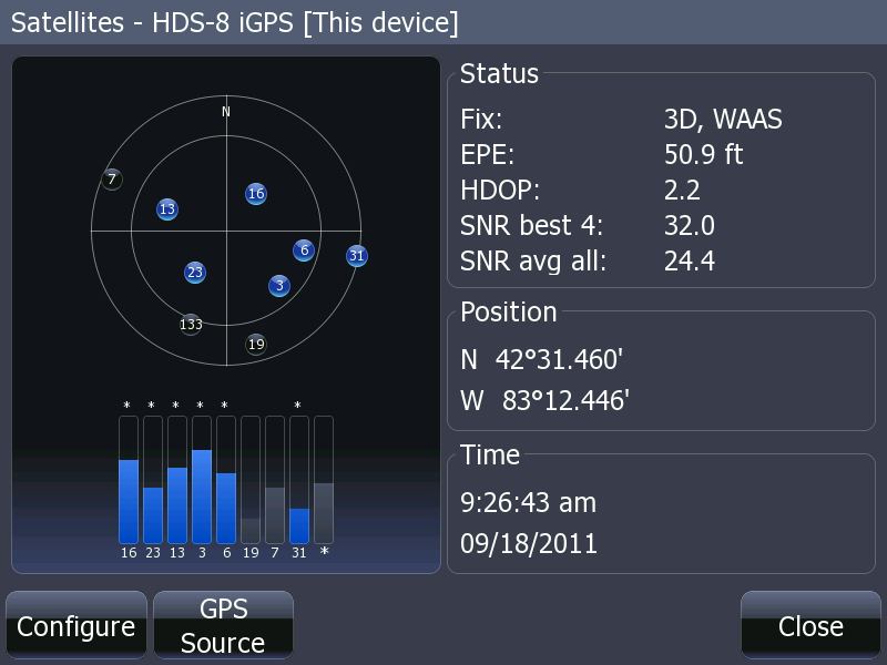 HDS-8 satellite window screen capture