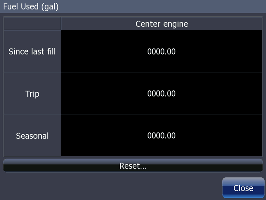 HDS Fuel used screen