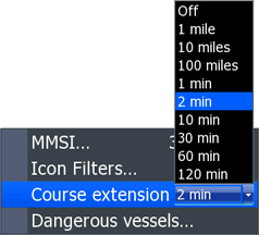HDS Course extension menu screen